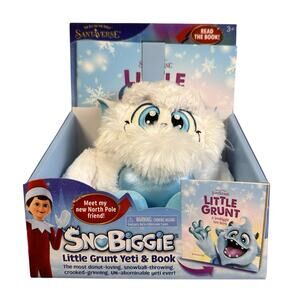 Elf on the Shelf Santaverse Little Grunt Yeti and Book Set Plush Toy Christmas